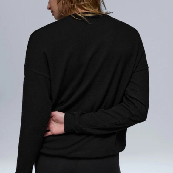 ALO Yoga Black Soho Pullover - Size XS - NWT - Picture 2 of 4